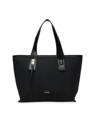 Lasocki Torebka LSK-O-001-07 Czarny. Czarne shopper Lasocki, bez wzorów, z materiału, bez dodatków. Za 199.99 zł.