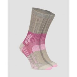 Skarpety trekkingowe damskie X-Socks Trek Path 4.0. Fioletowe skarpety X Socks, bez wzorów. W wyprzedaży za 100.00 zł.