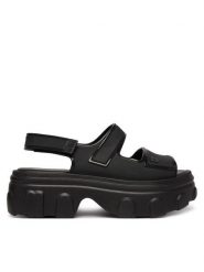 Melissa Sandały Melissa Ella Move Ad 36150 Czarny. Czarne sandały Melissa, bez wzorów, z tworzywa sztucznego, bez obcasa, na koturnie, bez zapięcia. Za 578.99 zł.