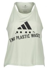 Adidas Top sportowy w kolorze zielonym rozmiar: L. Zielone koszulki sportowe Adidas, bez wzorów, bez ramiączek, outdoorowe. Za 78.66 zł.