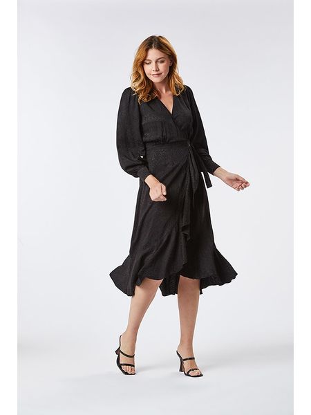 Zibi London Sukienka w kolorze czarnym rozmiar: 38. Czarne sukienki Zibi London, bez wzorów, z tkaniny, z asymetrycznym kołnierzem, bez ramiączek, midi, asymetryczne. Za 145.94 zł.