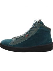 Think! Skórzane sneakersy w kolorze turkusowym rozmiar: 41,5. Niebieskie trampki Think!, bez wzorów, za kostkę, bez zapięcia. Za 338.21 zł.