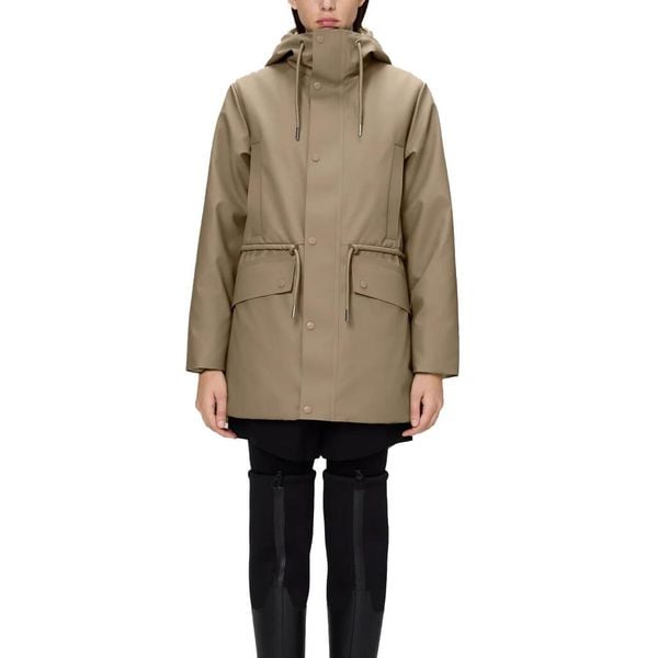 Kurtka RAINS NOME SHORT W PARKA W3T3 Beżowy. Brązowe kurtki Rains, s, bez wzorów, z tkaniny, bez kaptura. Za 838.99 zł.
