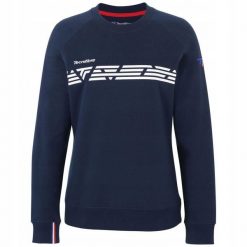 Bluza damska lifestyle Tecnifibre Lady Sweat. Niebieskie bluzy TECNIFIBRE, s, bez wzorów, z bawełny, bez kaptura. Za 129.00 zł.