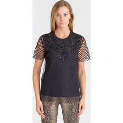 CZARNA BLUZKA TWINSET. Czarne bluzki Twinset, bez wzorów, bez kołnierzyka, bez ramiączek. Za 399.50 zł.