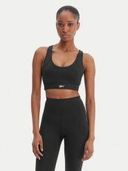 Reebok Biustonosz sportowy Reebok x Ewa Chodakowska Ela RK25615CCW Czarny. Czarne koszulki sportowe Reebok, bez wzorów, z syntetyku, bez ramiączek, na fitness i siłownię. Za 179.99 zł.