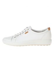 Ecco Sneakersy "SOFT 7" w kolorze białym rozmiar: 42. Białe trampki ecco, bez wzorów, ze skóry, bez zapięcia. Za 316.24 zł.