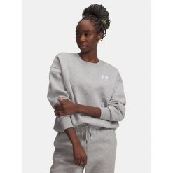 Bluza Under Armour Icon Fleece Hoodie. Szare bluzy Under Armour, bez wzorów, bez kaptura. Za 179.99 zł.
