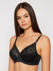 Triumph Biustonosz z fiszbiną Compliment 10166802 Czarny. Czarne biustonosze Triumph, bez wzorów, z syntetyku. Za 83.00 zł.