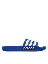 Adidas Klapki Adilette Shower GW1048 Niebieski. Niebieskie klapki Adidas, z tworzywa sztucznego, bez zapięcia. Za 89.99 zł.