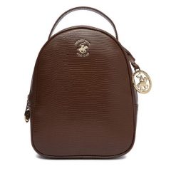 Plecak Beverly Hills Polo Club. Brązowe plecaki Beverly Hills Polo Club, bez wzorów. Za 179.99 zł.