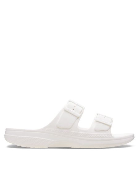 Crocs Klapki Saturday Sandal W 213586 Biały. Białe klapki Crocs, bez wzorów, z tworzywa sztucznego, bez obcasa. Za 135.99 zł.
