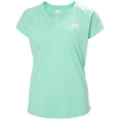 T-shirt damski Helly Hansen Nord Graphic Drop. Niebieskie t-shirty Helly Hansen, bez wzorów, z bawełny, bez kołnierzyka, bez ramiączek. Za 195.00 zł.