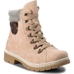 Trapery RIEKER - Y9430-32 Rosa. Czerwone trapery i śniegowce Rieker, z materiału. W wyprzedaży za 209.00 zł.