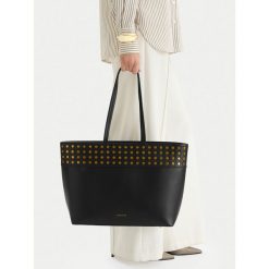 Torebka Badura. Czarne shopper Badura, bez wzorów, bez dodatków. Za 279.99 zł.