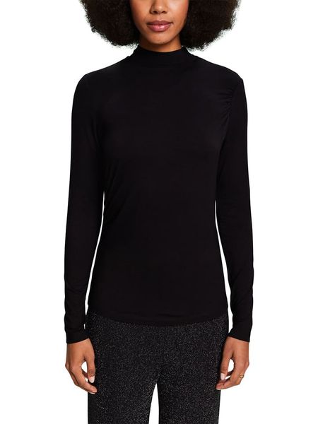 ESPRIT Koszulka w kolorze czarnym rozmiar: L. Czarne bluzki Esprit, l, bez wzorów, bez kołnierzyka, bez ramiączek. Za 109.78 zł.