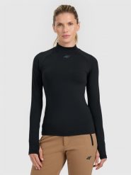 4F Bielizna termiczna ocieplana (góra) damska - czarna XS. Czarna bielizna sportowa 4f, xs, bez wzorów, z polaru. Za 129.99 zł.