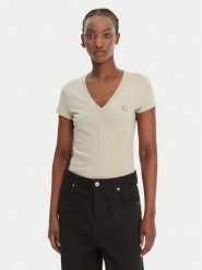 Armani Exchange T-Shirt XW002292 AF10356 U6275 Beżowy Regular Fit. Brązowe t-shirty Armani Exchange, l, bez wzorów, z bawełny, bez kołnierzyka, bez ramiączek. Za 259.99 zł.