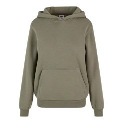 Bluza Z Kapturem Damska Puszysta. Zielone bluzy Urban Classics, bez wzorów, z kapturem. Za 131.99 zł.