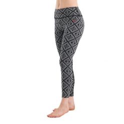 Venus - Legginsy termoaktywne (100% Merino / 230g/m²). Czarne bielizna sportowa WOOLONA, m, bez wzorów, z wełny. Za 390.00 zł.
