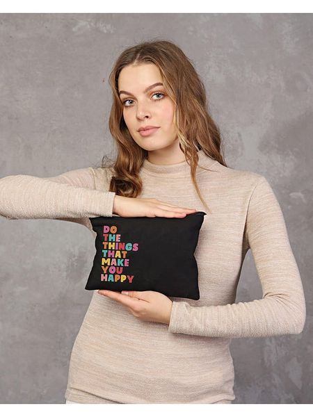 MORI Kosmetyczka w kolorze czarnym - 25 x 18 cm rozmiar: onesize. Czarne kufry i kosmetyczki MORI, bez wzorów, z bawełny, bez dodatków. Za 47.82 zł.