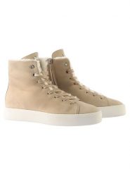 Högl Skórzane sneakersy "Teddy" w kolorze beżowym rozmiar: 36. Brązowe trampki Högl, bez wzorów, z wełny, za kostkę, bez zapięcia. Za 467.95 zł.
