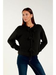 Tamba Kardigan w kolorze czarnym rozmiar: 40/42. Czarne kardigany Tamba, bez wzorów, z wełny. Za 139.87 zł.