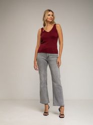 Tantra Top w kolorze bordowym rozmiar: M. Czerwone topy Tantra, m, bez wzorów, bez kołnierzyka, bez ramiączek. Za 121.99 zł.