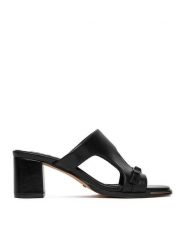 MEXX Klapki EO-WS1161-04 Czarny. Czarne klapki Mexx, bez wzorów, ze skóry, bez obcasa. Za 279.99 zł.