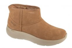 Buty zimowe damskie, Slip-Ins: On-The-GO Encore - Blair. Brązowe trekkingi Skechers, z materiału, trekkingowe. Za 339.99 zł.