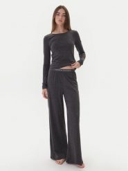 Tommy Hilfiger Piżama UW0UW06230 Szary. Szare piżamy TOMMY HILFIGER, bez wzorów, z bawełny, bez ramiączek. Za 289.99 zł.