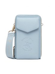 Beverly Hills Polo Club Torebka BHPC-L-006-07 Niebieski. Niebieskie listonoszki Beverly Hills Polo Club, bez wzorów, ze skóry, bez dodatków. Za 79.99 zł.