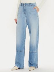 TWINSET Jeansy 242AT2272 Niebieski Wide Leg. Niebieskie jeansy Twinset, bez wzorów. Za 569.99 zł.