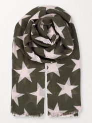 Becksöndergaard Wełniany szal "Nova" w kolorze khaki - 200 x 110 cm rozmiar: onesize. Brązowe szaliki Becksöndergaard, bez wzorów, z jedwabiu. Za 152.98 zł.