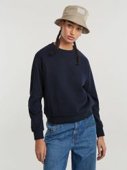 G-Star Bluza w kolorze granatowym rozmiar: XS. Niebieskie bluzy G-Star, xs, bez wzorów, z bawełny, bez kaptura. Za 140.53 zł.