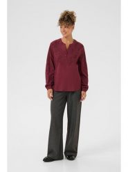 Cream Bluzka w kolorze bordowym rozmiar: 42. Czerwone bluzki Cream, z aplikacjami, z bawełny, bez kołnierzyka, bez ramiączek. Za 130.99 zł.