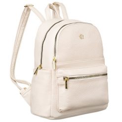 Plecak damski Rovicky R-KP-21-A19 beżowy. Brązowe plecaki ROVICKY, bez wzorów, ze skóry ekologicznej. Za 85.99 zł.