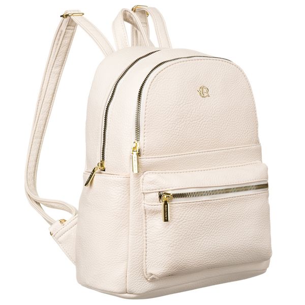 Plecak damski Rovicky R-KP-21-A19 beżowy. Brązowe plecaki ROVICKY, bez wzorów, ze skóry ekologicznej. Za 85.99 zł.