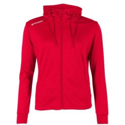 Damska bluza dresowa z kapturem zapinana na zamek błyskawiczny Stanno Field. Czerwone bluzy STANNO, s, bez wzorów, z dresówki, z kapturem. Za 183.00 zł.