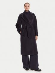 Weekend Max Mara Płaszcz wełniany Resina 2525016031 Granatowy Regular Fit. Niebieskie płaszcze Weekend Max Mara, na zimę, bez wzorów, z wełny, bez kaptura. Za 3,469.00 zł.