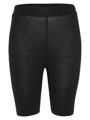MOSS COPENHAGEN Szorty "Betrina" w kolorze czarnym rozmiar: M/L. Czarne szorty Moss Copenhagen, bez wzorów, z podwyższonym stanem. Za 73.95 zł.