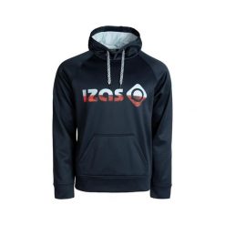 Bluza z kapturem unisex DUERO V2 z logo i kieszenią z przodu. Niebieskie bluzy Izas, l, bez wzorów, z kapturem. Za 226.04 zł.