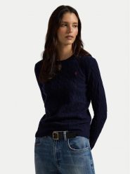 Polo Ralph Lauren Sweter 211A91216003 Granatowy Straight Fit. Niebieskie swetry Polo Ralph Lauren, xl, bez wzorów, z wełny, bez ramiączek. Za 1,199.00 zł.