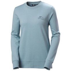 Kobieca bluza z okrągłym dekoltem Helly Hansen Nord Graphic. Niebieskie bluzy Helly Hansen, s, bez wzorów, z bawełny, bez kaptura. Za 368.50 zł.