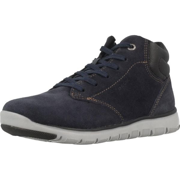 Buty GEOX J XUNDAY B.A Niebieski. Czarne trekkingi Geox, z tkaniny, trekkingowe. Za 186.99 zł.