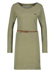 Alife and kickin Sukienka "Ellin" w kolorze khaki rozmiar: XL. Brązowe sukienki Alife and Kickin, xl, bez wzorów, ze skóry, bez kołnierzyka, bez ramiączek, maxi. Za 56.79 zł.