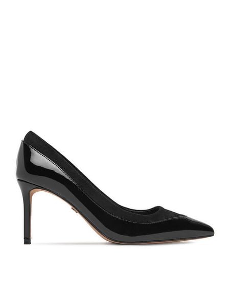 Nine West Szpilki CEO-CD26-009-1 Czarny. Czarne szpilki Nine West, bez wzorów, z lakierowanej skóry, bez obcasa, na szpilce, bez zapięcia. Za 249.99 zł.