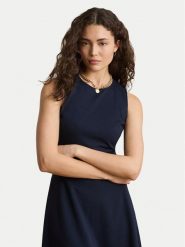 LAUREN RALPH LAUREN Sukienka koktajlowa 200980935004 Granatowy Regular Fit. Niebieskie sukienki Lauren Ralph Lauren, bez wzorów, z wiskozy, wizytowe, bez kołnierzyka, bez ramiączek. Za 989.99 zł.