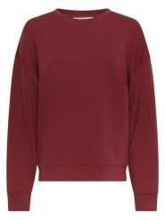 MOSS COPENHAGEN Bluza "Ima Q" w kolorze bordowym rozmiar: M/L. Czerwone bluzy Moss Copenhagen, l, bez wzorów, z wiskozy, bez kaptura. Za 166.49 zł.