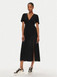 Billabong Sukienka codzienna Jet Set EBJWD00134 Czarny Regular Fit. Czarne sukienki Billabong, na co dzień, m, bez wzorów, z wiskozy, bez kołnierzyka, bez ramiączek, proste. Za 349.99 zł.